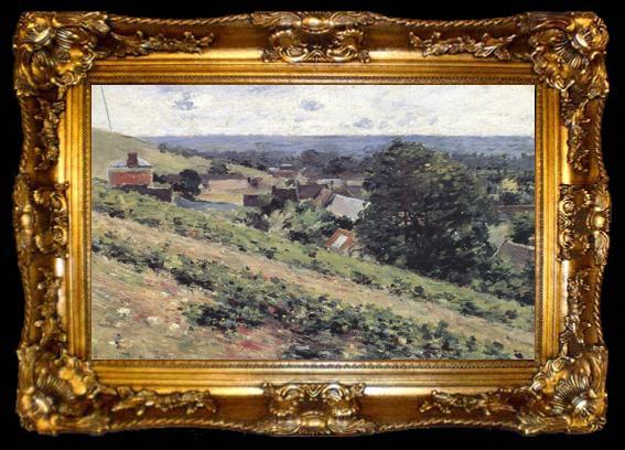 framed  Theodore Robinson From the Hill,Giverny (nn02), ta009-2